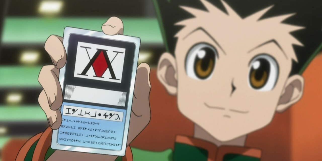 Gon Holds a Hunter License