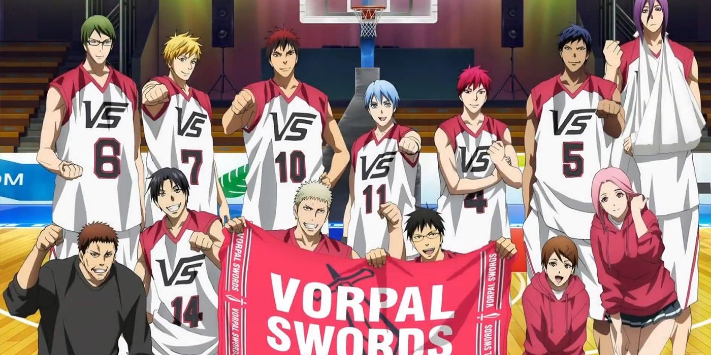 Kuroko No Basket basketball team poses