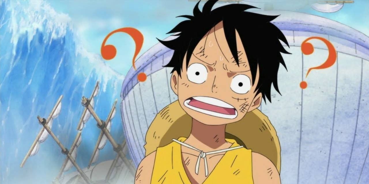 luffy looks confused in one piece