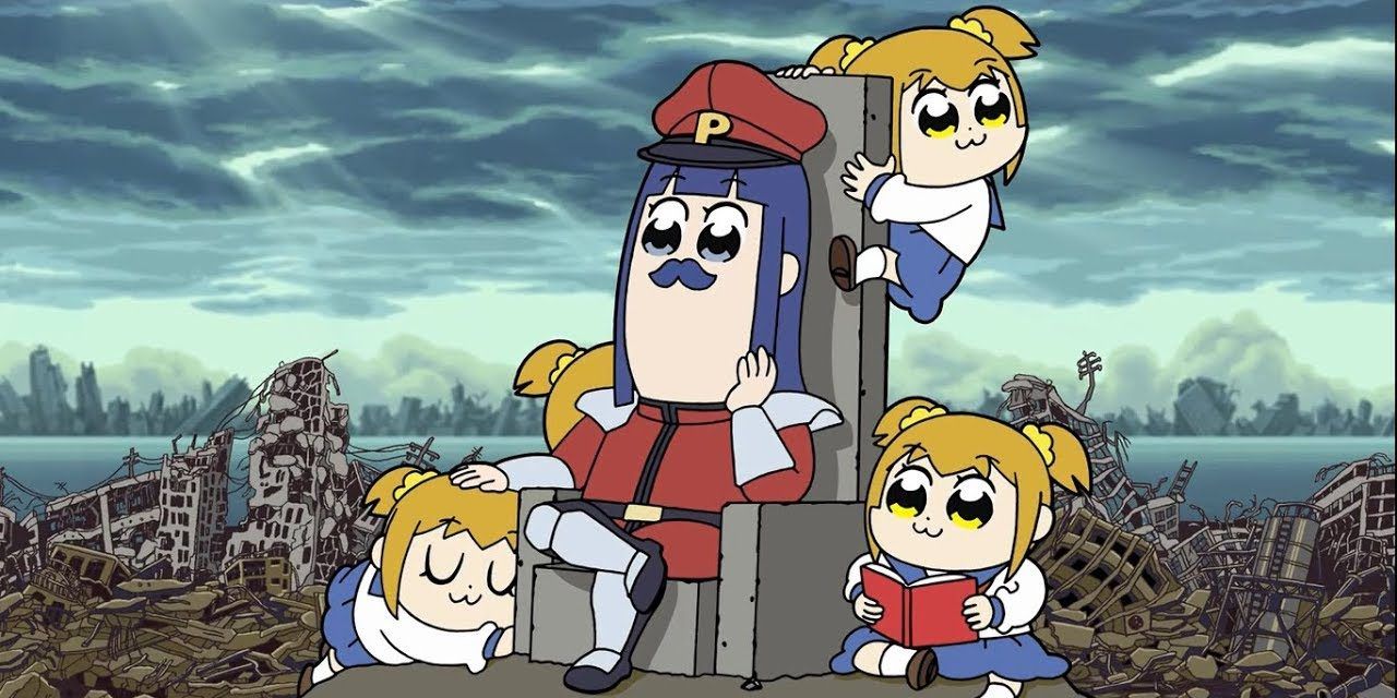 Pop Team Epic characters cosplay as Mussolini 