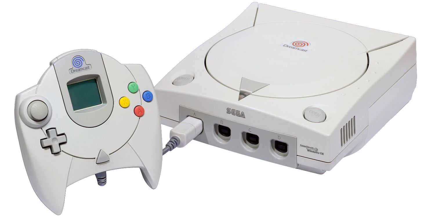 Sega Dreamcast console and controller