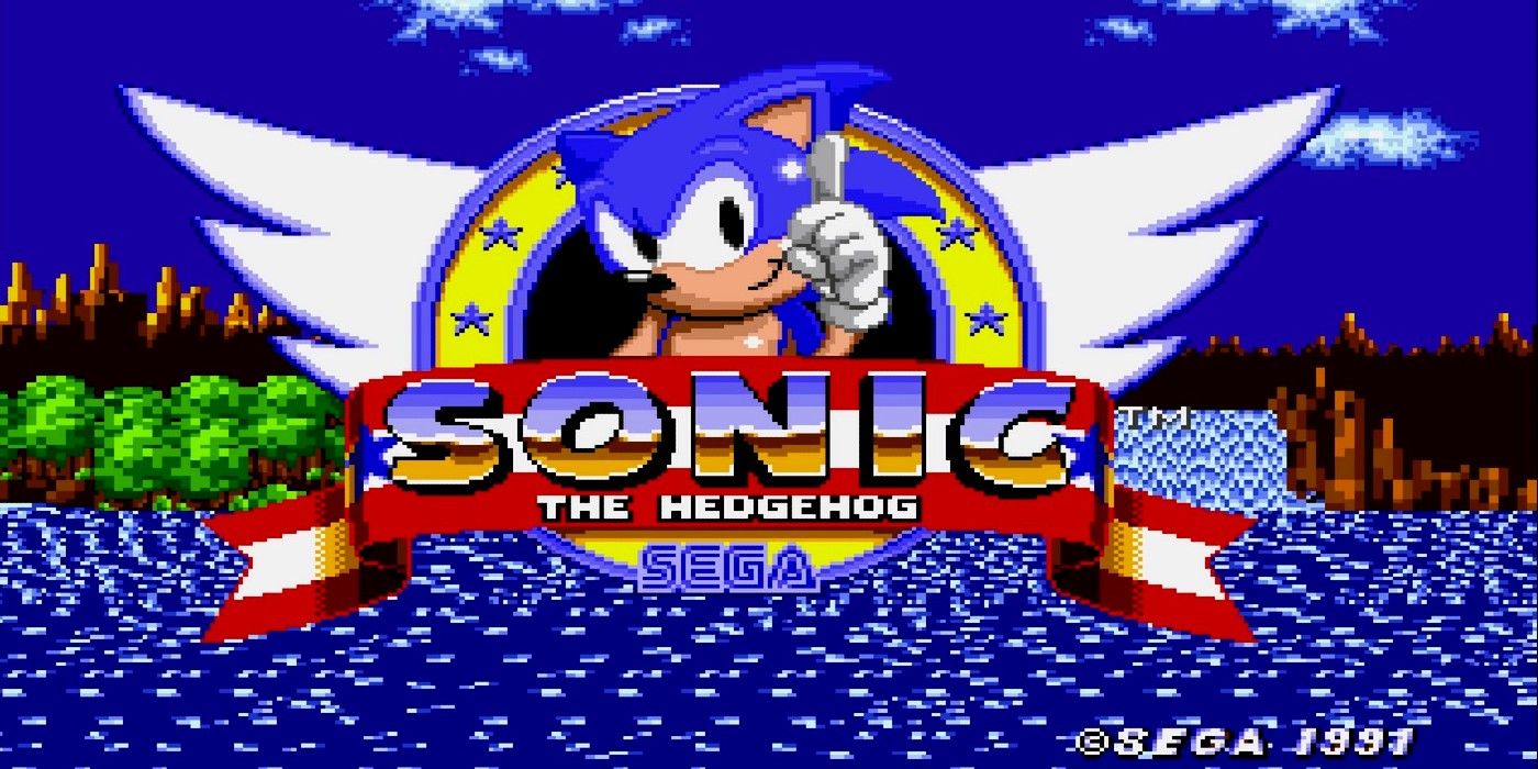 Title screen to the original Sonic the Hedgehog.