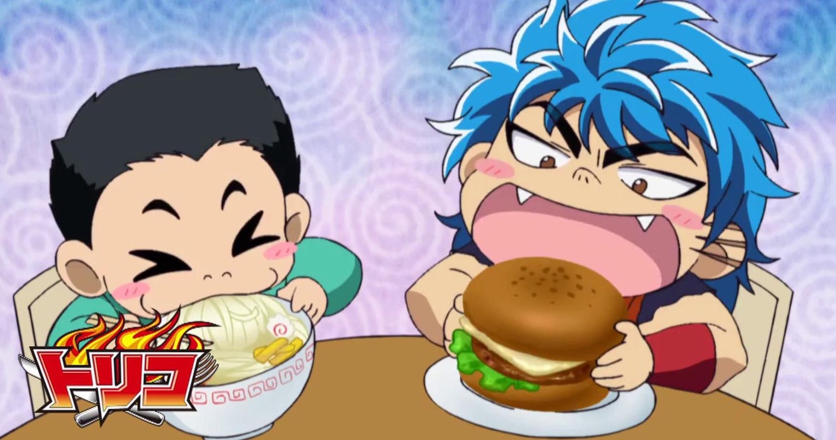 anime characters eating ramen icons...