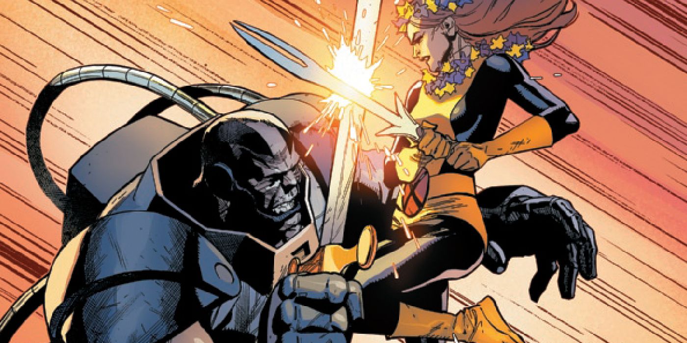 Apocalypse fighting Aero in the X-Men's Crucible