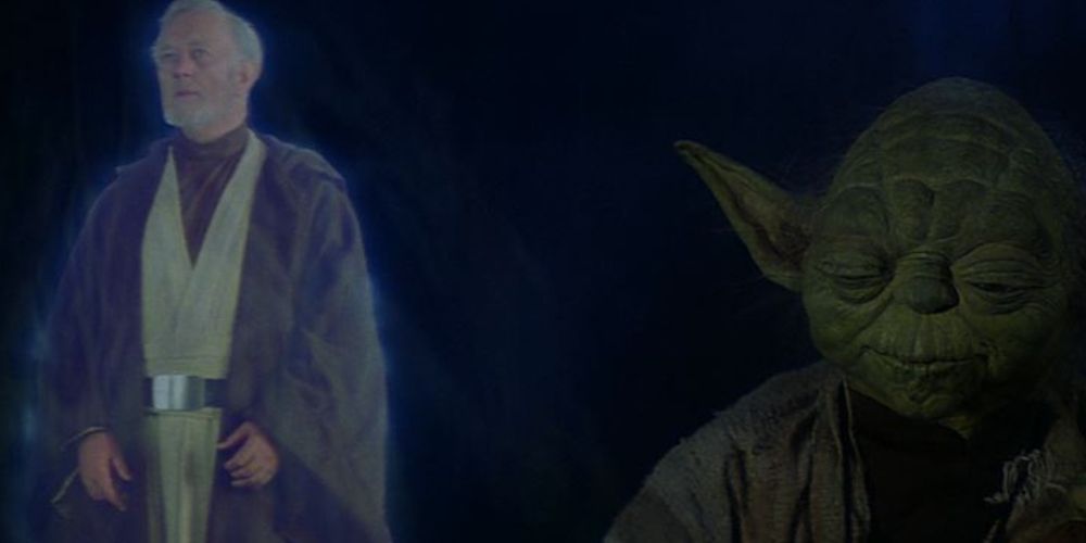 Yoda and Obi-Wan in Star Wars: The Empire Strikes Back