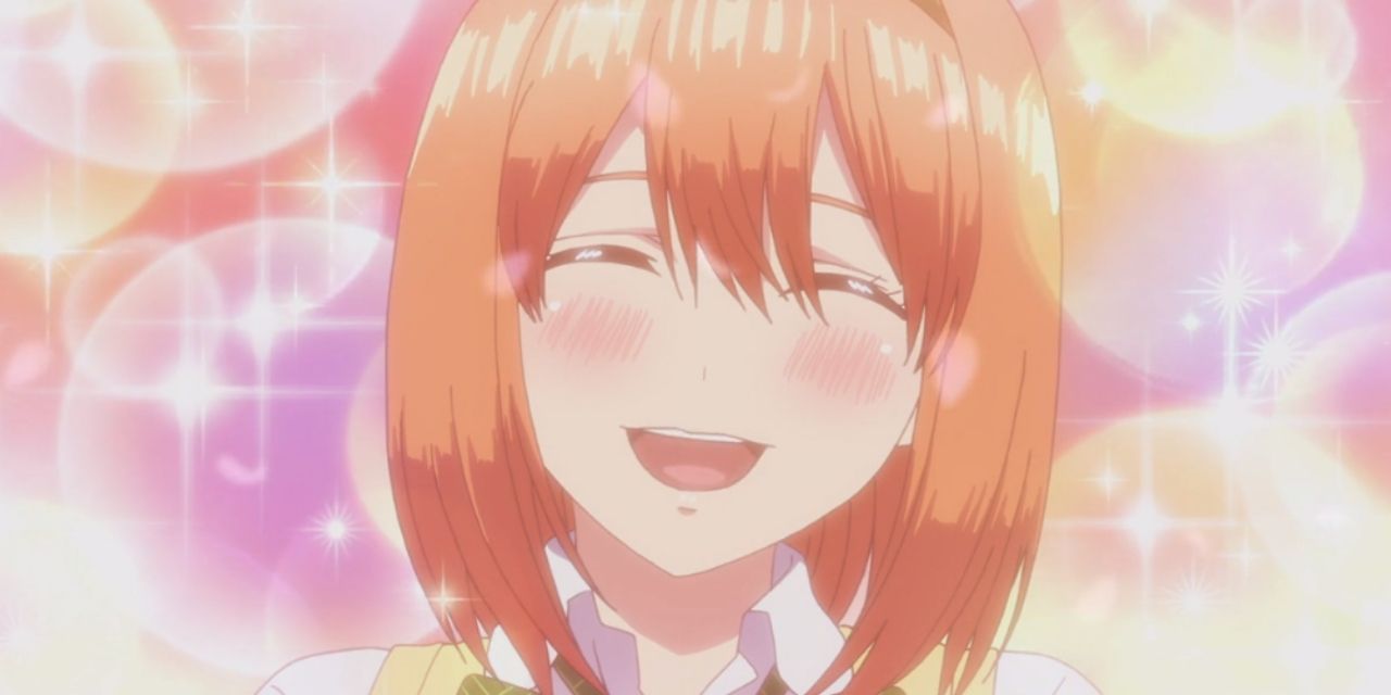 Yotsuba smiling in The Quintessential Quintuplets