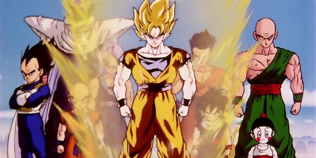 The Z Fighters in Dragon Ball Z.