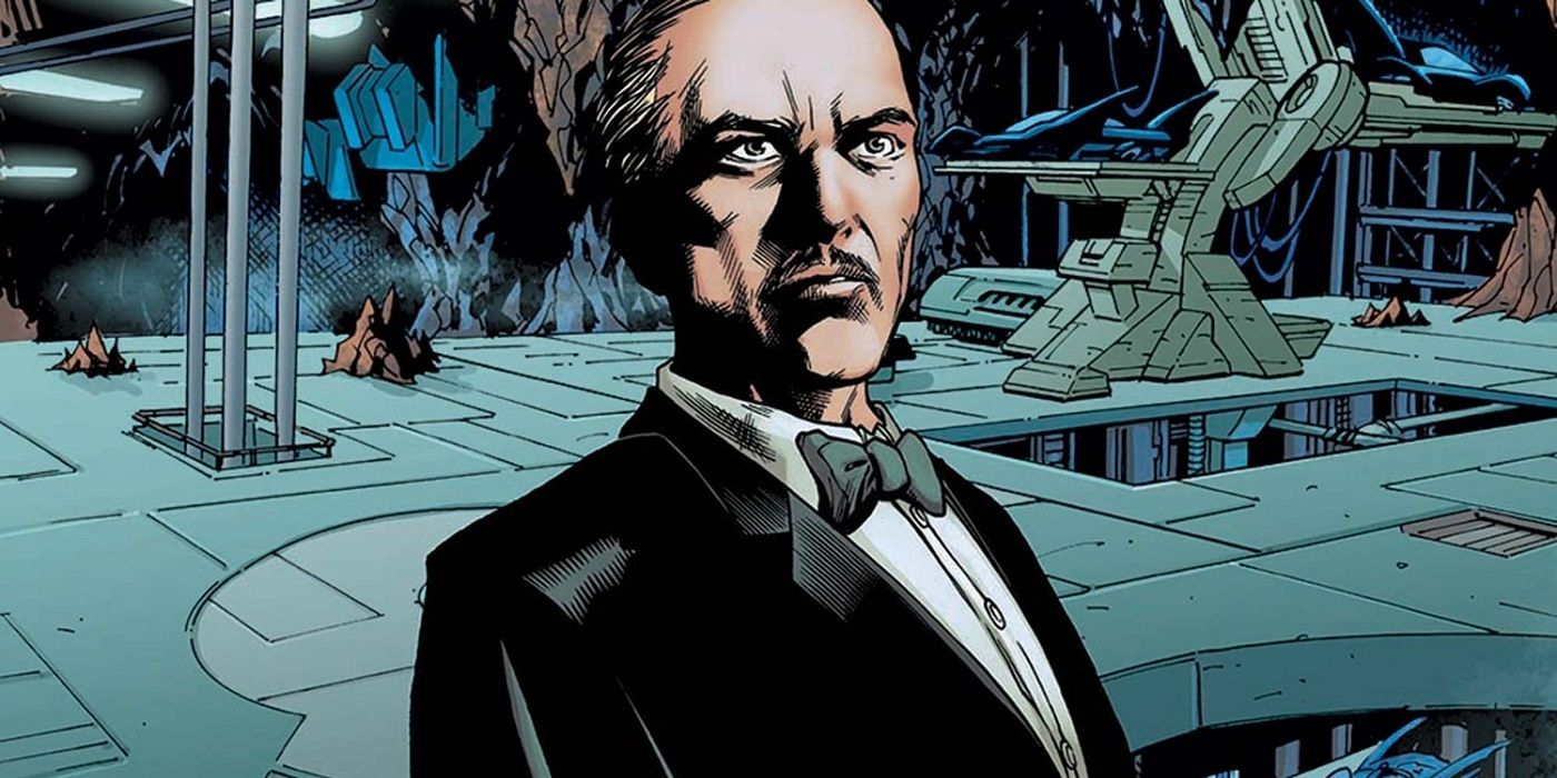 Alfred Pennyworth in the Batcave
