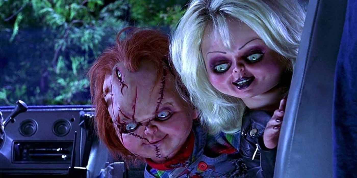Chucky and Tiffany dolls in Bride of Chucky. 