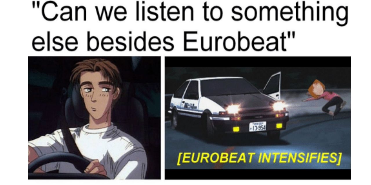 Initial D Mako Super Eurobeat Anime 