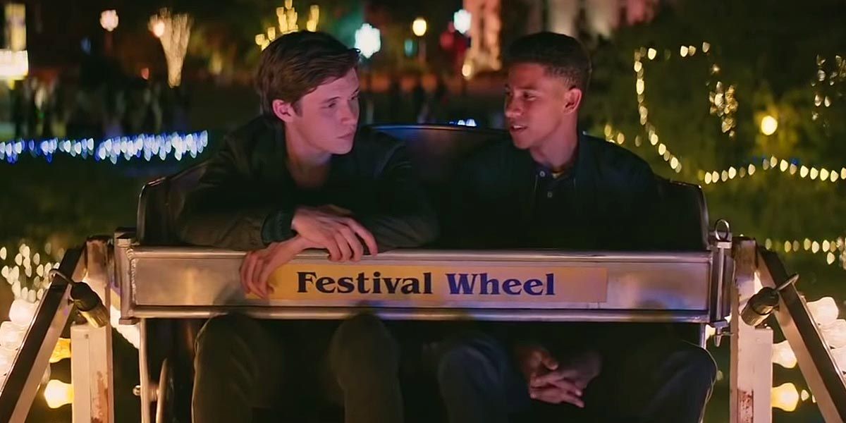 Simon and Bram on a ferris wheel in Love, Simon