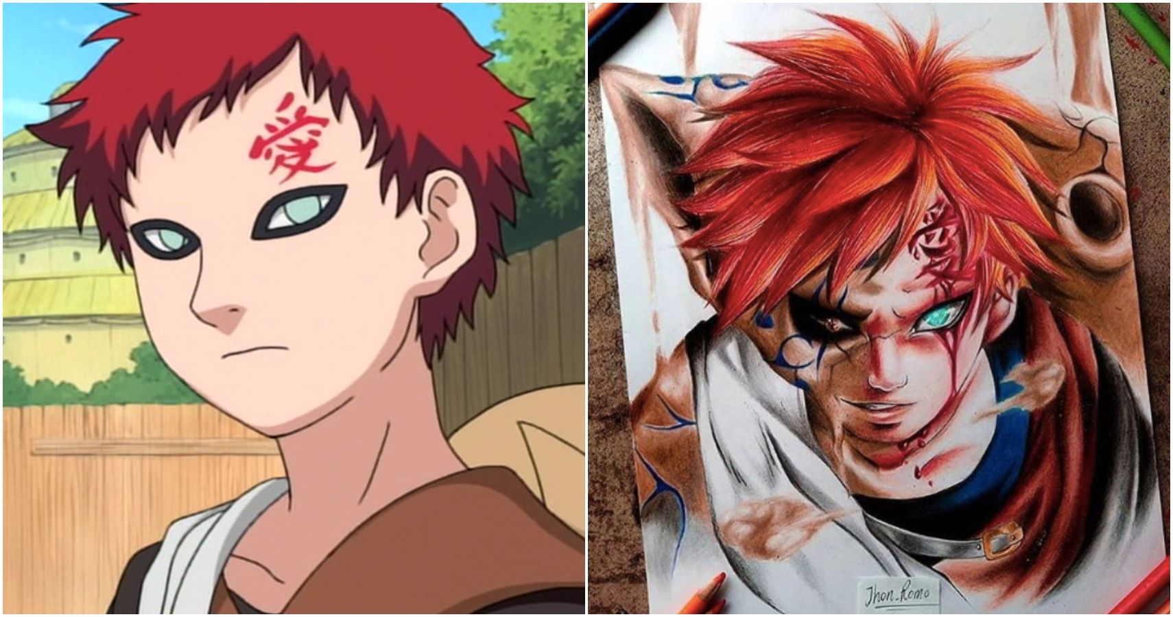 Naruto Shippuuden Fan Art: gaara and naruto
