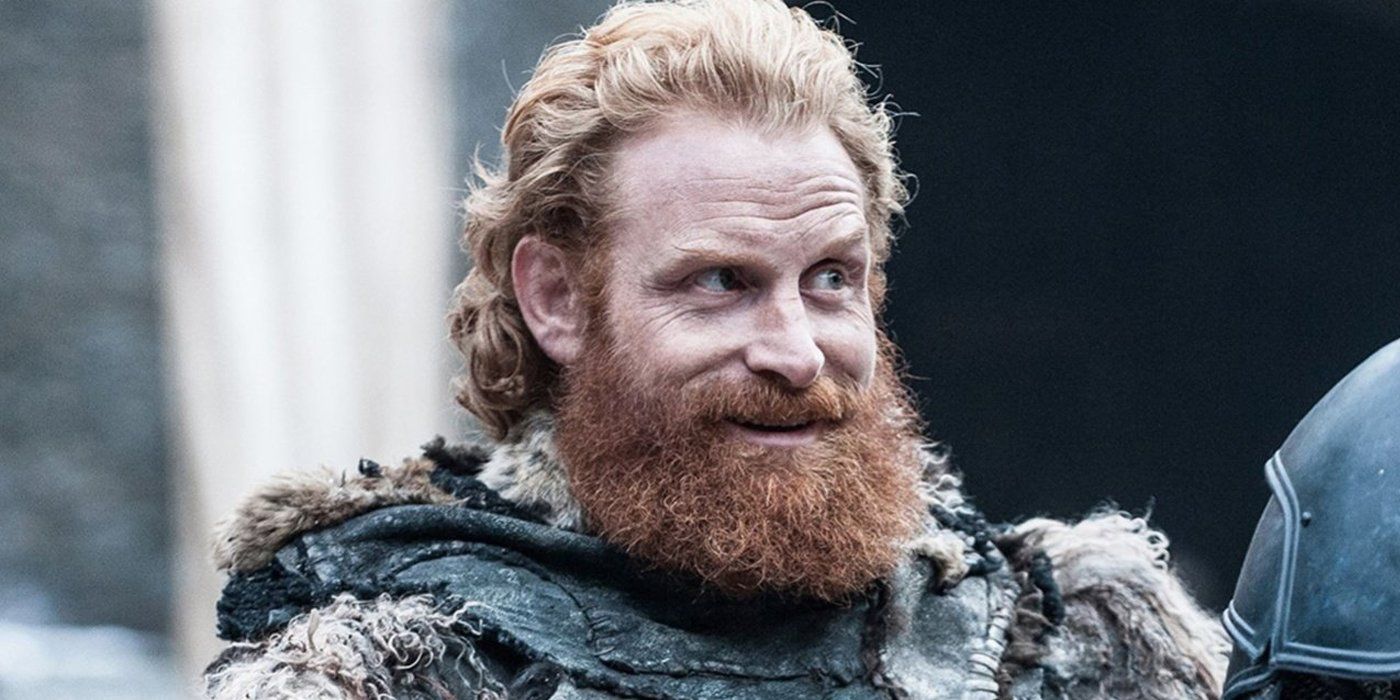 Tormund Giantsbane com um sorriso atrevido