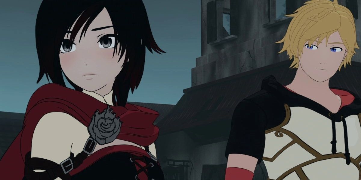 Ruby and Jaune in Rwby