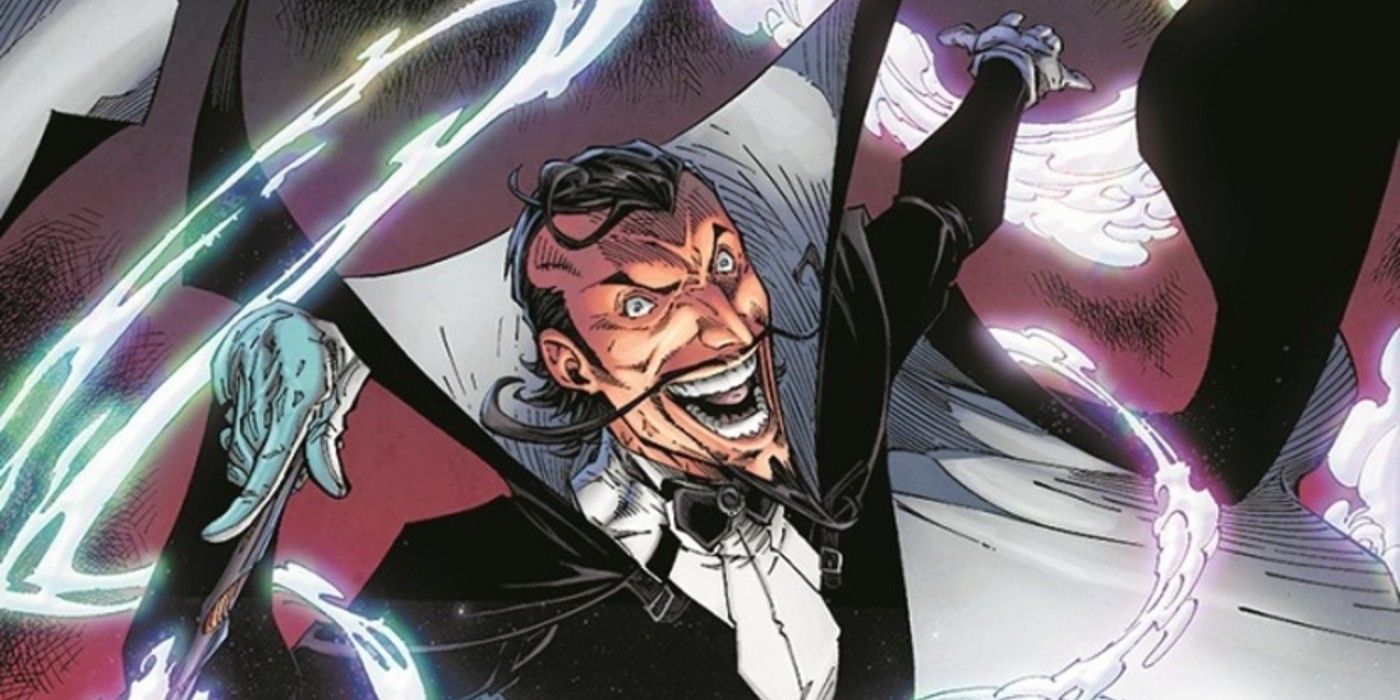 Abra Kedabra in DC Comics laughing evilly.