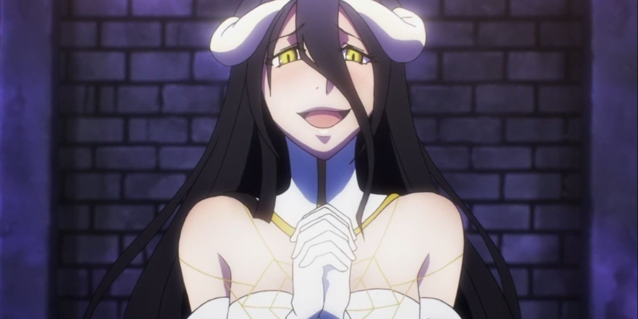 Albedo Clasping Her Hands And Smiling Overlord