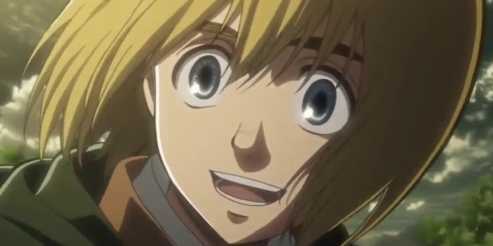 Armin smiling Attack on Titan