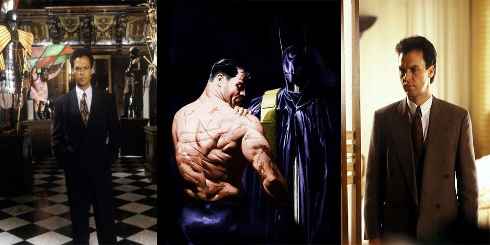 side by side comparison comics vs movie Batman