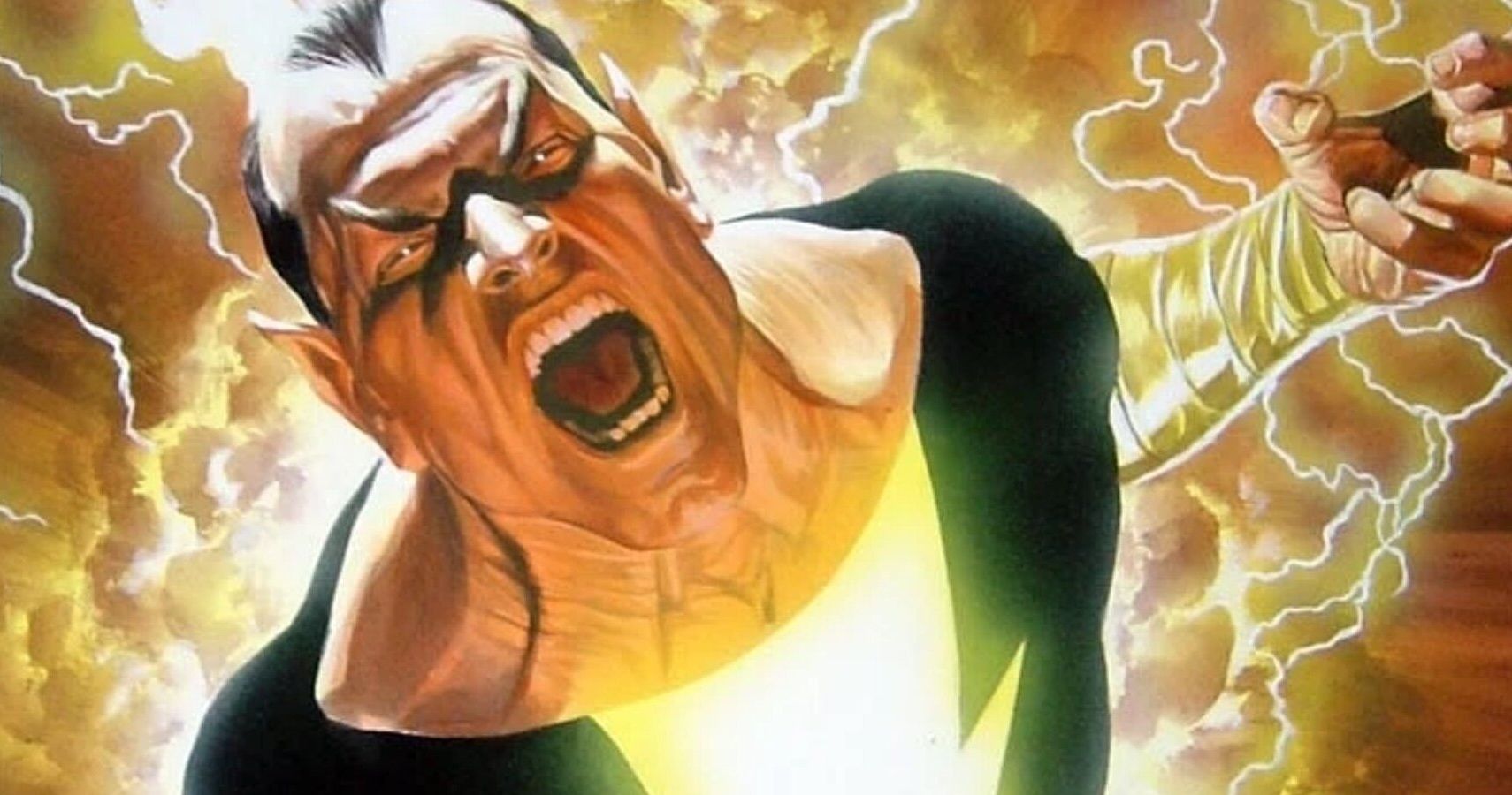 Black Adam screaming