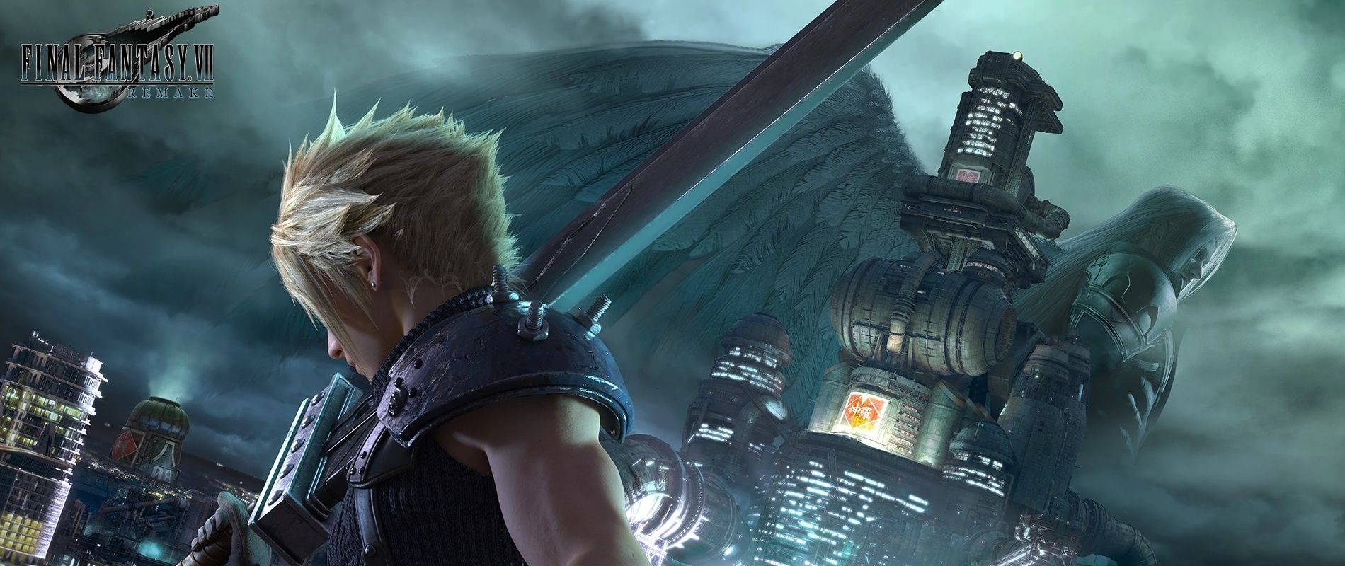 Cloud and Sephiroth in the Final Fantasy 7 Remake.