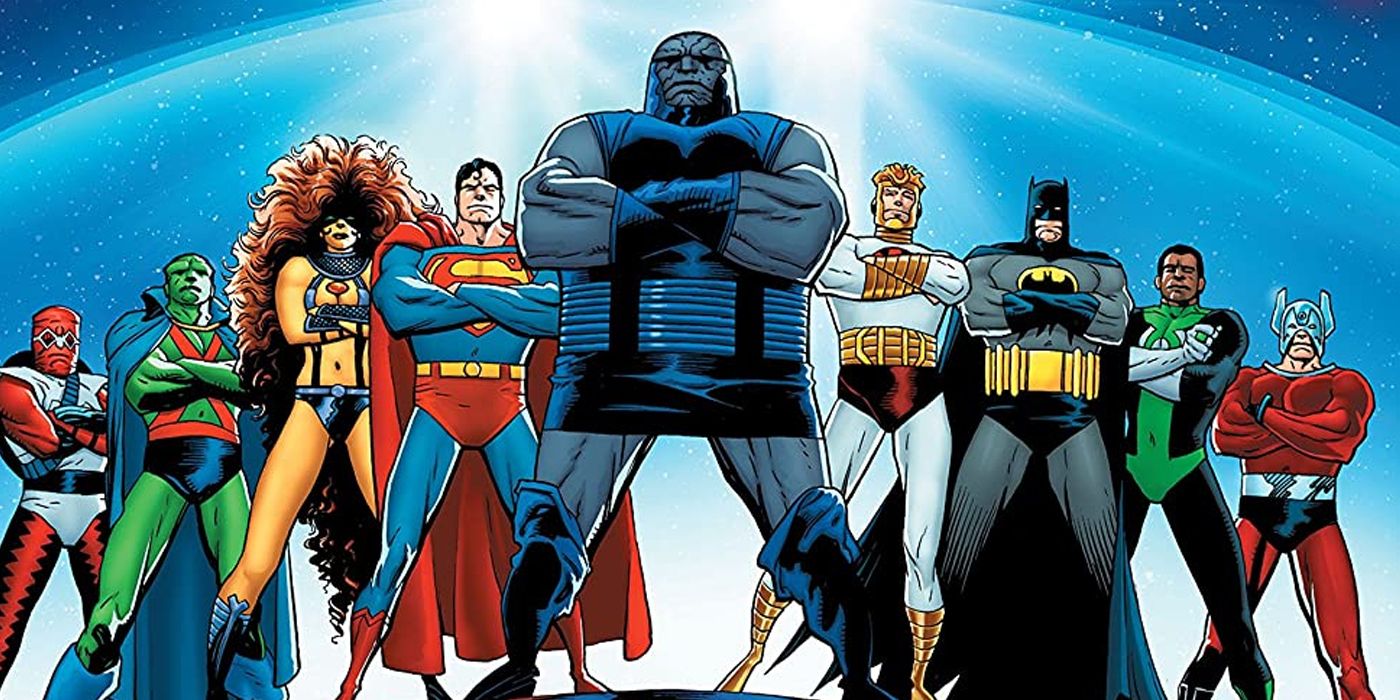 Darkseid stands with the heroes of Cosmic Odyssey