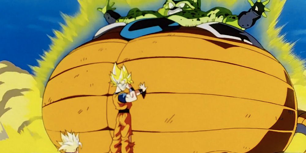 Anime Goku-Cell-Transmission-Dragon-Ball-Z