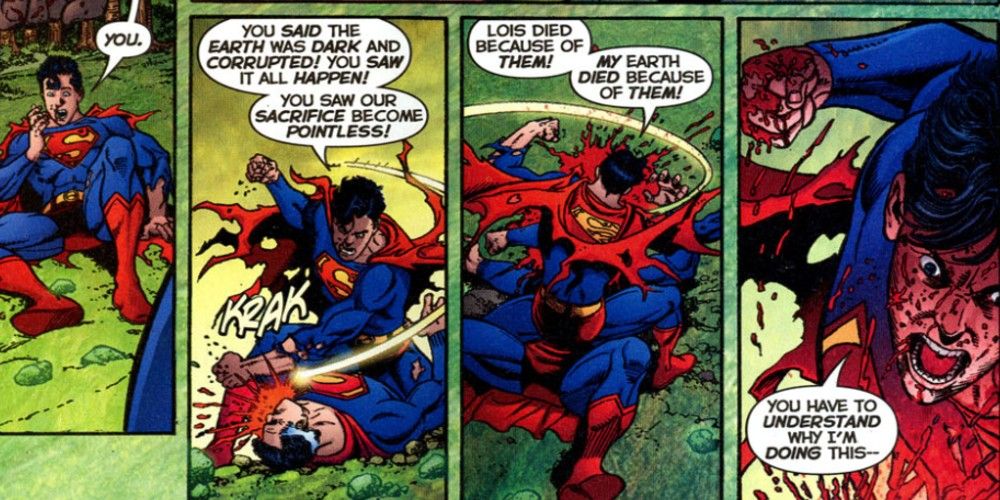 Infinite Crisis Superman vs Superboy-Prime