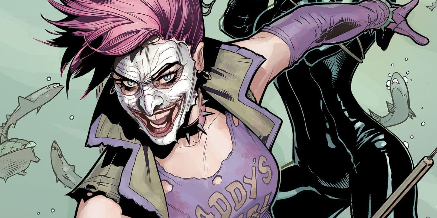 Duela Dent/The Joker's Daughter as she appears in the New 52. 