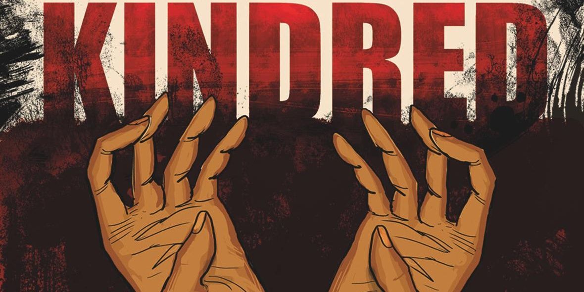 The cover for the graphic novel adaptation of Kindred