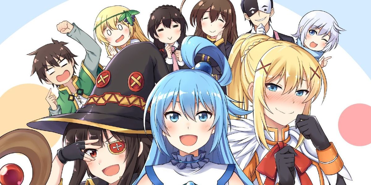 Anime Love United - KonoSuba: God's Blessing On This Wonderful World! The  series follows the adventures of Kazuma Satō who, after he dies of a heart  attack after pushing a girl out