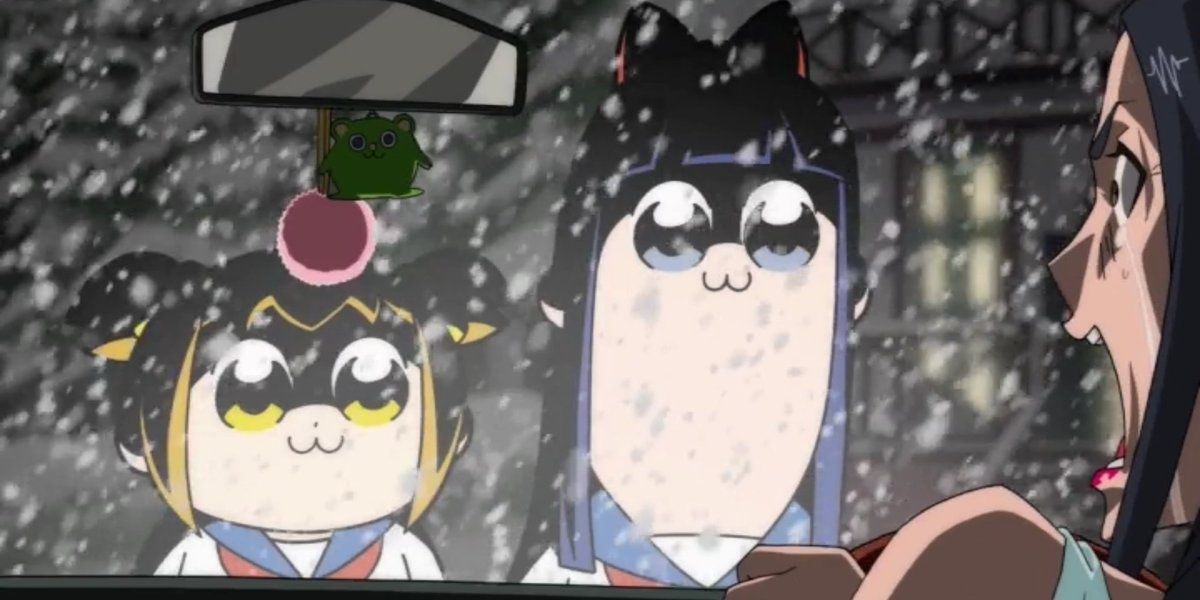 Anime Popuko and Pipimi from Pop Team Epic Episode 11 Cropped