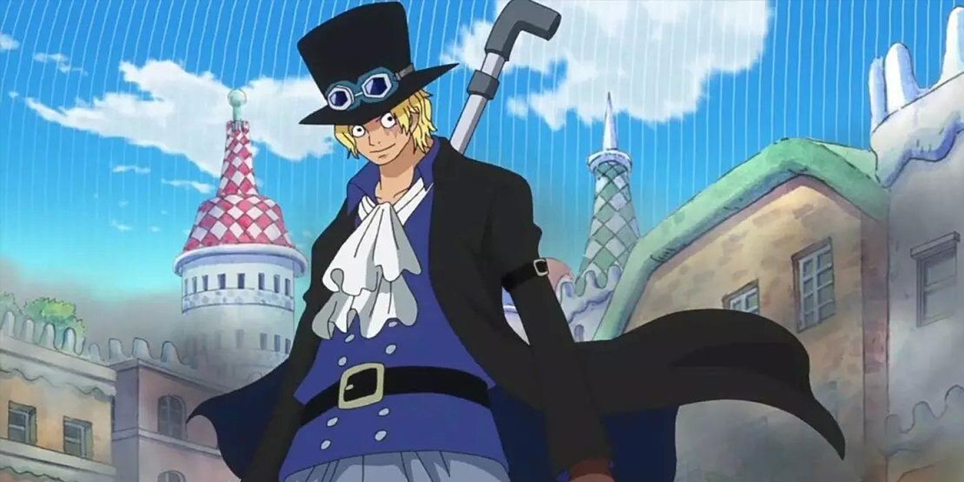 Sabo smiling in One Piece.
