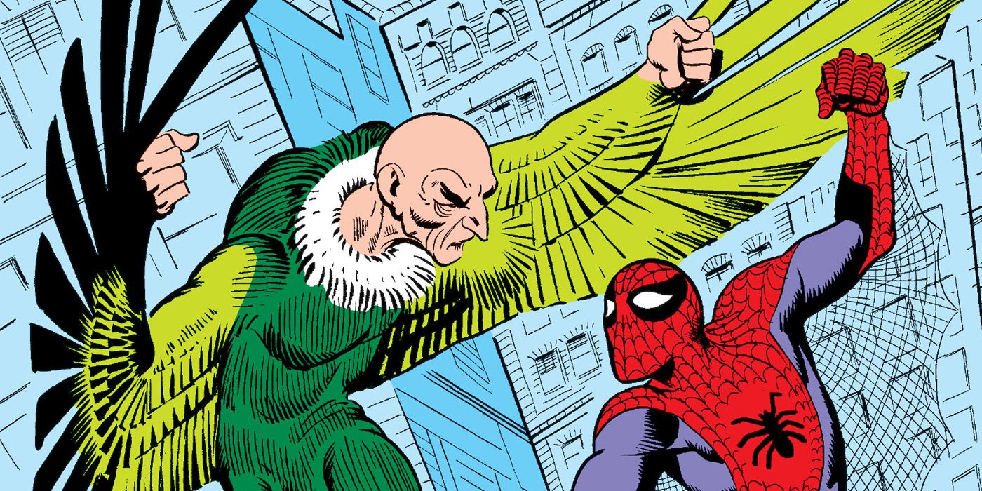 Spider-Man battles the Vulture