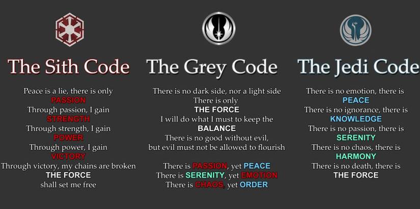 Star Wars: 10 Facts You Didn't Know About The Gray Jedi Code