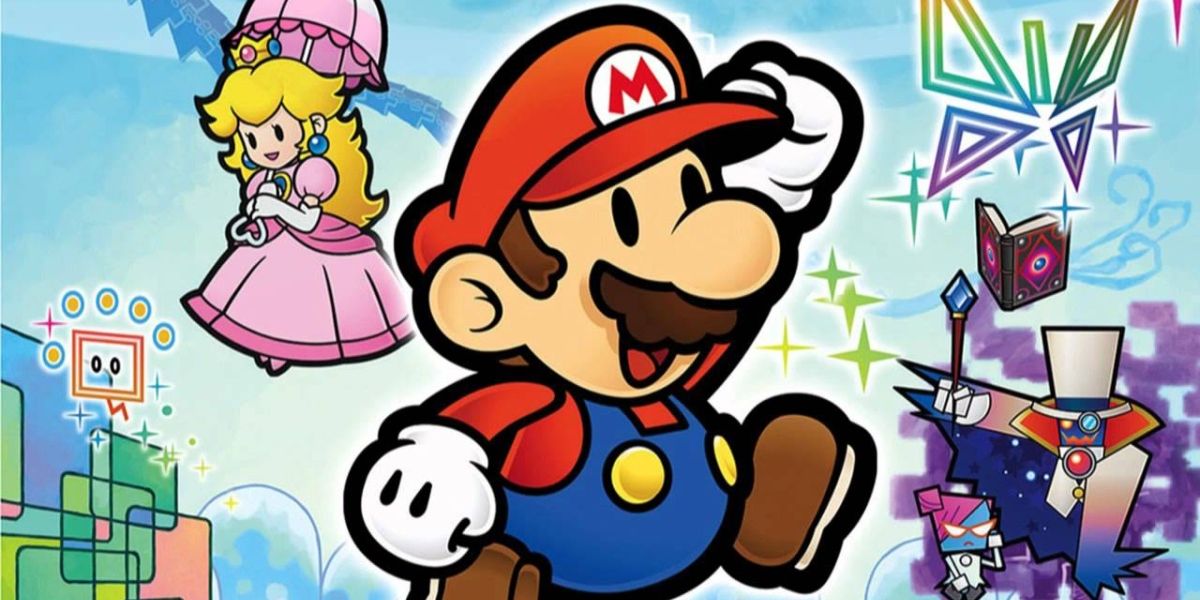 Super Paper Mario and Princess Peach explore