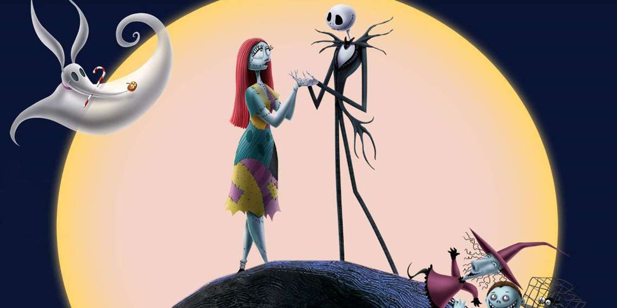 Sally and Jack in Nightmare Before Christmas