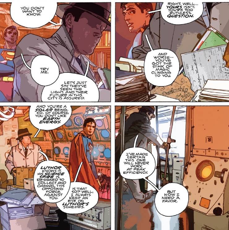 Die Frage spricht zu Superman