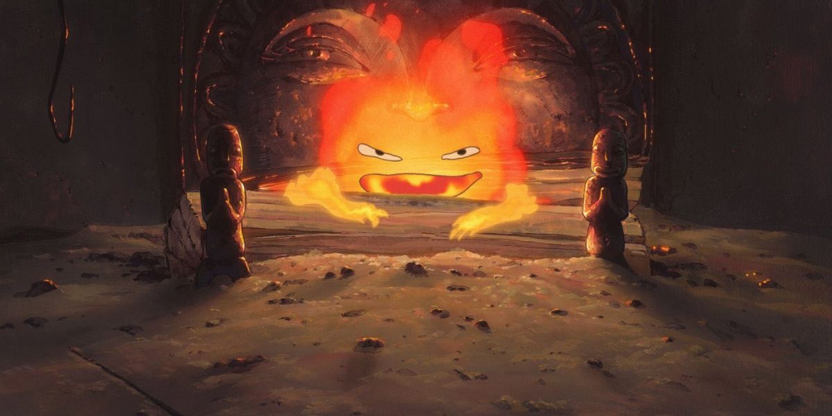 Calcifer in Hearth Howl's Moving Castle