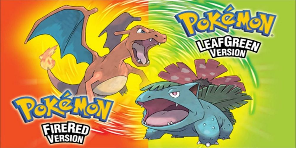 A box art mashup of Pokémon FireRed And LeafGreen With Charizard And Venusuar