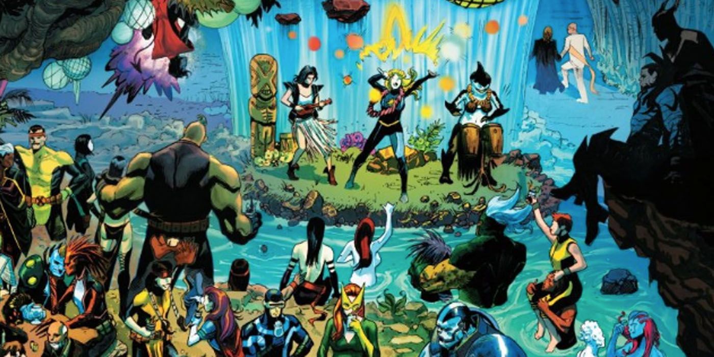 Marvel's X-Men party on Krakoa. 
