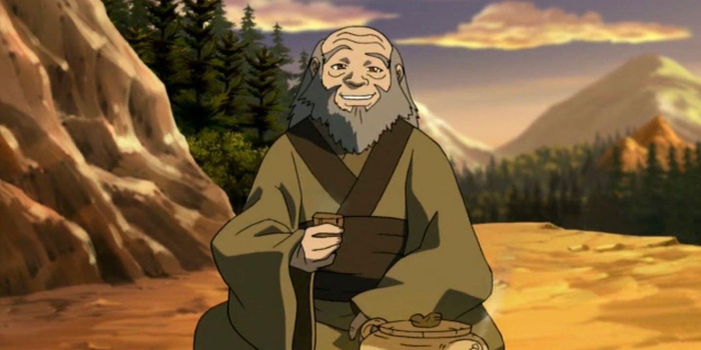 Avatar the Last Airbender Iroh with a cup of tea