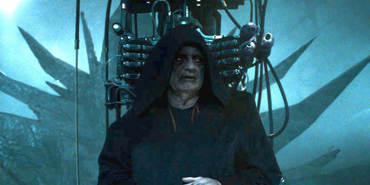 The resurrected Palpatine on Exegol, in Star Wars: The Rise of Skywalker