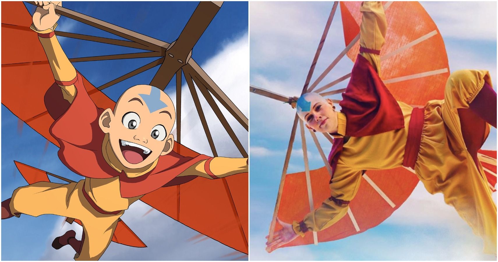 Adult Aang or Tenzin airbender avatar inspired cosplay costume.