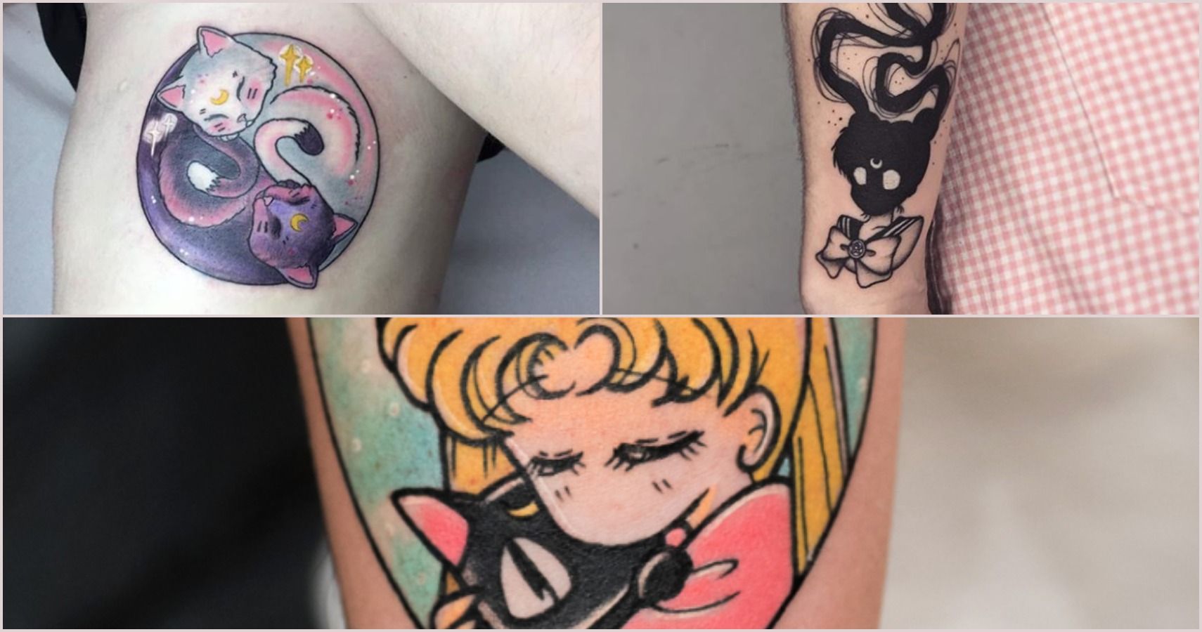 Sailor moon and chibby moon transformations for the lovely Alyssa Thanks  so much babe this was super fun tattoo tat  Sailor moon tattoo Tattoos  Sailor moon