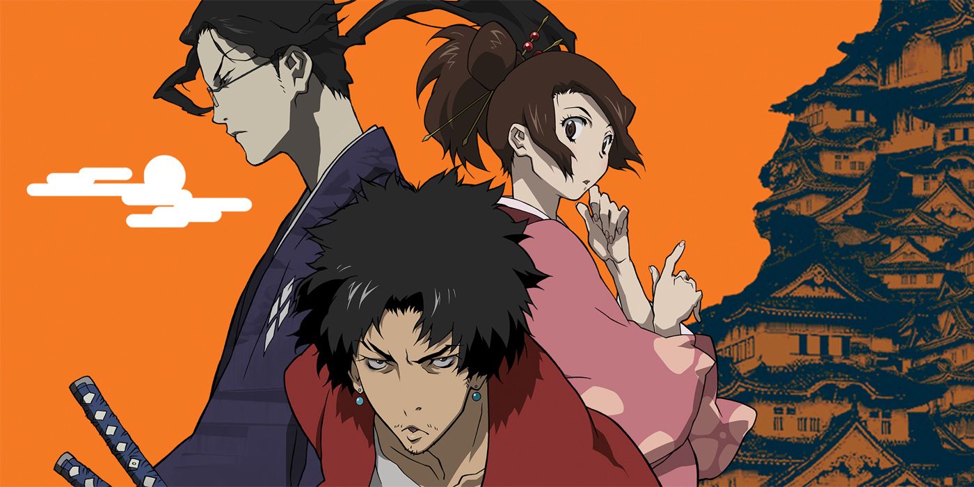 Mugen, Jin, and Fu pose in Samurai Champloo