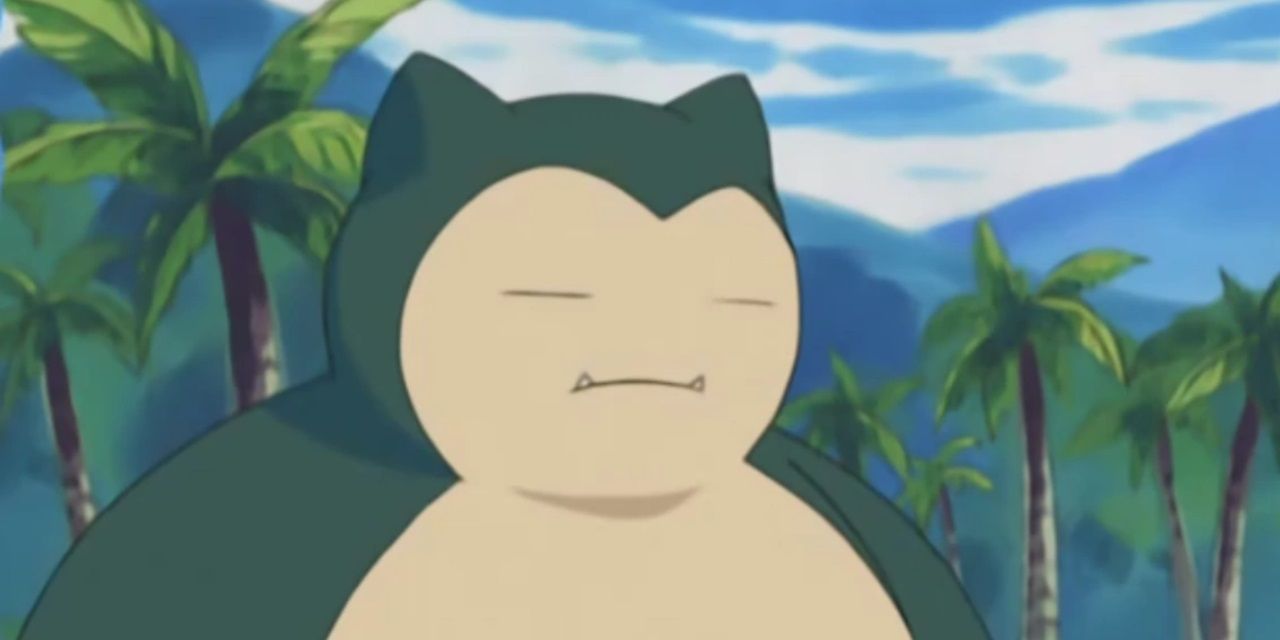 Snorlax sleeping while standing up