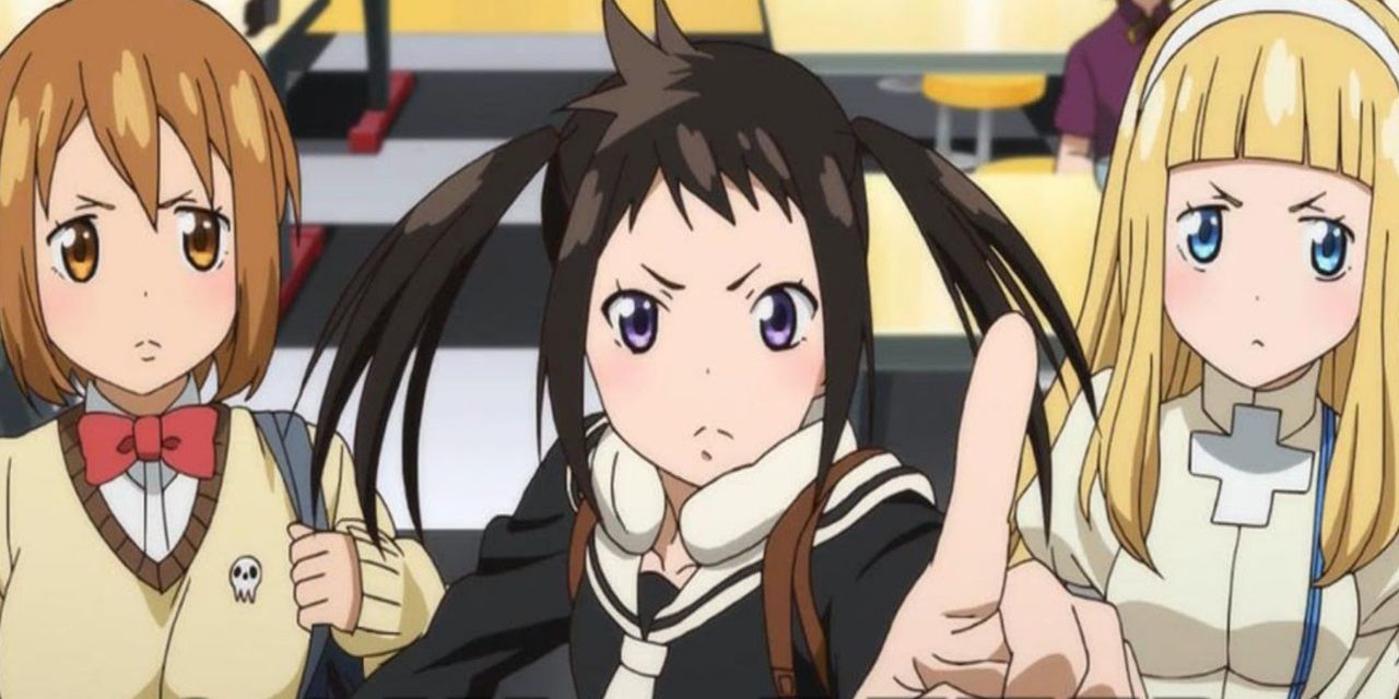 Angry school girls in Soul Eater Not.
