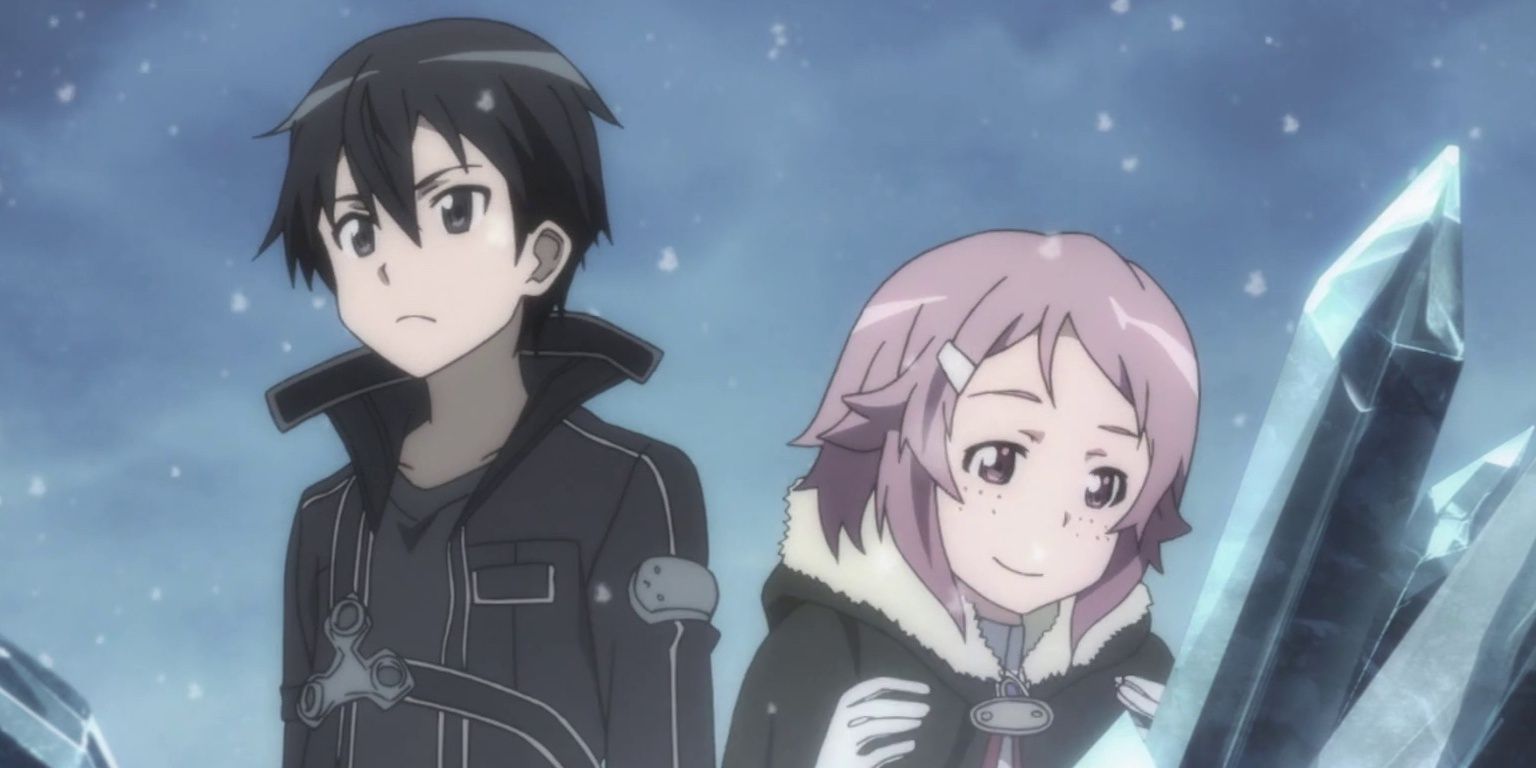 Kirito and Asuna on a quest
