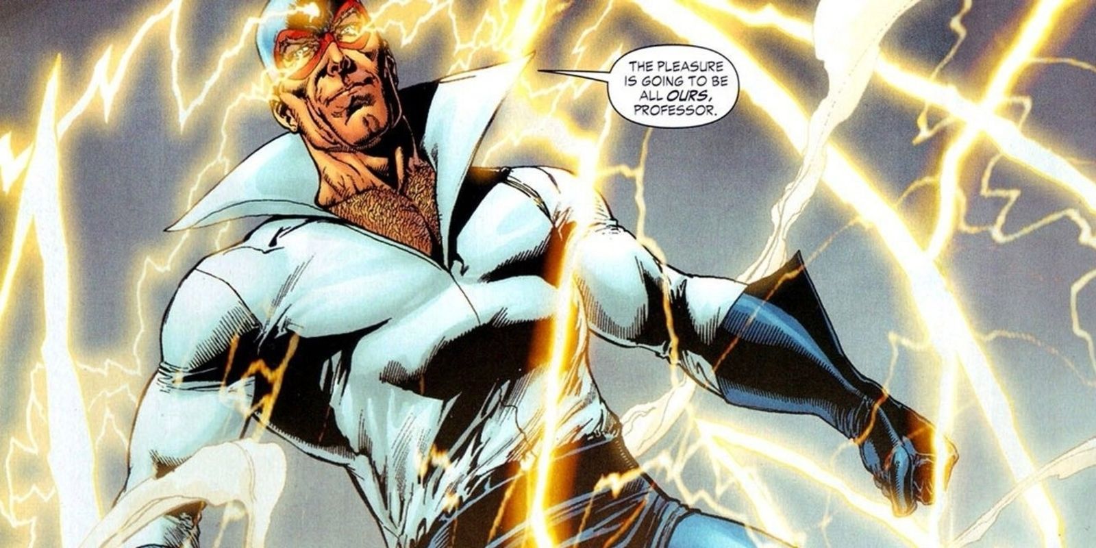 Max Mercury surrounded by lightning in DC Comics