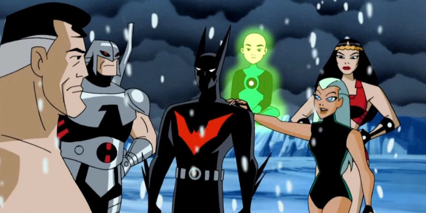 The Justice League welcomes Batman Beyond in the DCAU